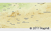 Physical Panoramic Map of Mefou