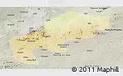 Physical Panoramic Map of Mefou, semi-desaturated