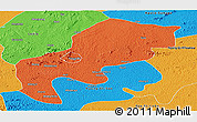 Political Panoramic Map of Mefou