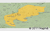 Savanna Style Panoramic Map of Mefou