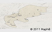 Shaded Relief Panoramic Map of Mefou, lighten