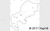 Blank Simple Map of Mefou, cropped outside