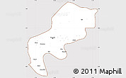 Classic Style Simple Map of Mefou, cropped outside