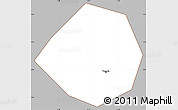 Gray Simple Map of Mfoundi(Yaounde), cropped outside