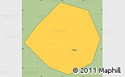 Savanna Style Simple Map of Mfoundi(Yaounde), cropped outside