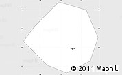 Silver Style Simple Map of Mfoundi(Yaounde)