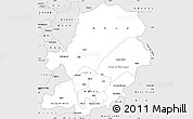 Silver Style Simple Map of Centre
