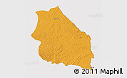 Political 3D Map of Boumba-Et-Ngoko, cropped outside