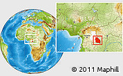 Physical Location Map of Boumba-Et-Ngoko, highlighted parent region, within the entire country