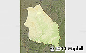 Physical Map of Boumba-Et-Ngoko, darken