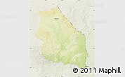 Physical Map of Boumba-Et-Ngoko, lighten