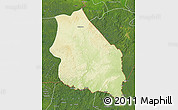 Physical Map of Boumba-Et-Ngoko, satellite outside