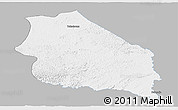 Gray Panoramic Map of Boumba-Et-Ngoko, single color outside