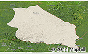 Shaded Relief Panoramic Map of Boumba-Et-Ngoko, satellite outside