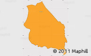Political Simple Map of Boumba-Et-Ngoko, cropped outside