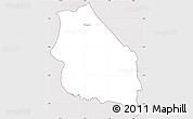 Silver Style Simple Map of Boumba-Et-Ngoko, cropped outside