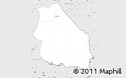 Silver Style Simple Map of Boumba-Et-Ngoko