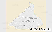 Classic Style 3D Map of Kadey, single color outside