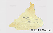 Physical 3D Map of Kadey, cropped outside