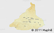 Physical 3D Map of Kadey, single color outside