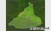 Satellite 3D Map of Kadey, darken