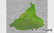 Satellite 3D Map of Kadey, lighten, desaturated