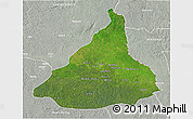 Satellite 3D Map of Kadey, lighten, semi-desaturated