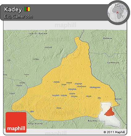 Savanna Style 3D Map of Kadey