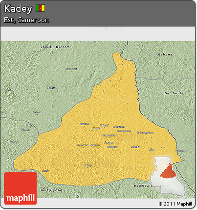 Savanna Style 3D Map of Kadey