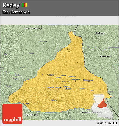 Savanna Style 3D Map of Kadey
