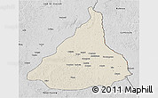 Shaded Relief 3D Map of Kadey, desaturated