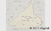 Shaded Relief 3D Map of Kadey, semi-desaturated