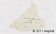 Shaded Relief 3D Map of Kadey, single color outside