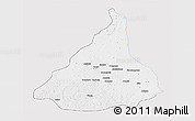 Silver Style 3D Map of Kadey, single color outside