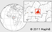 Blank Location Map of Kadey