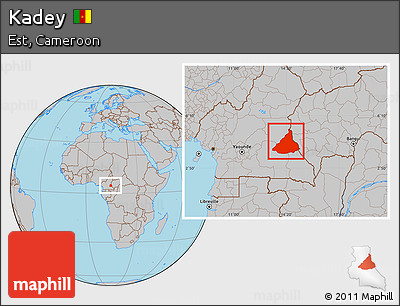 Gray Location Map of Kadey