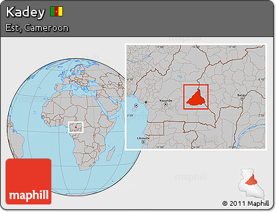 Gray Location Map of Kadey