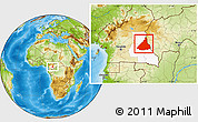 Physical Location Map of Kadey, highlighted parent region