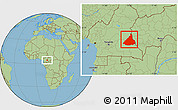 Savanna Style Location Map of Kadey