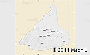 Classic Style Map of Kadey, single color outside