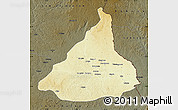 Physical Map of Kadey, darken