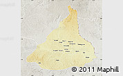 Physical Map of Kadey, lighten, semi-desaturated
