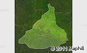Satellite Map of Kadey, darken