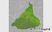 Satellite Map of Kadey, lighten, desaturated