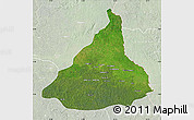 Satellite Map of Kadey, lighten