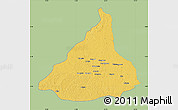 Savanna Style Map of Kadey, single color outside