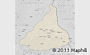 Shaded Relief Map of Kadey, desaturated