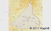 Shaded Relief Map of Kadey, physical outside