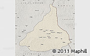 Shaded Relief Map of Kadey, semi-desaturated