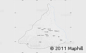Silver Style Map of Kadey, single color outside
